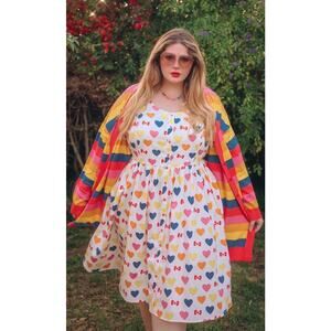 ModCloth x Hello Kitty Womens Size 16 Gift You My Heart Retro Swing Dress